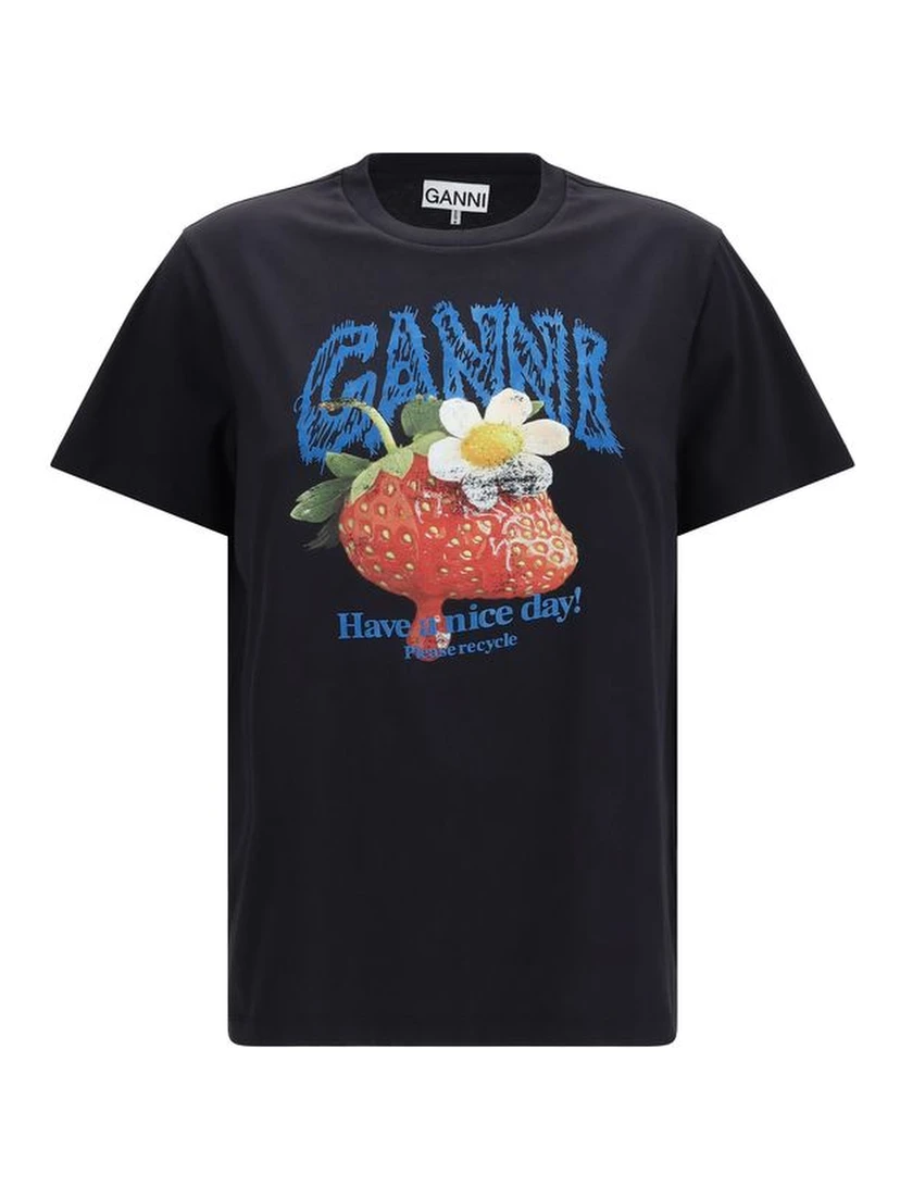 Black Cotton T-Shirt