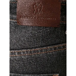 Black Cotton Relaxed Fit Jeans