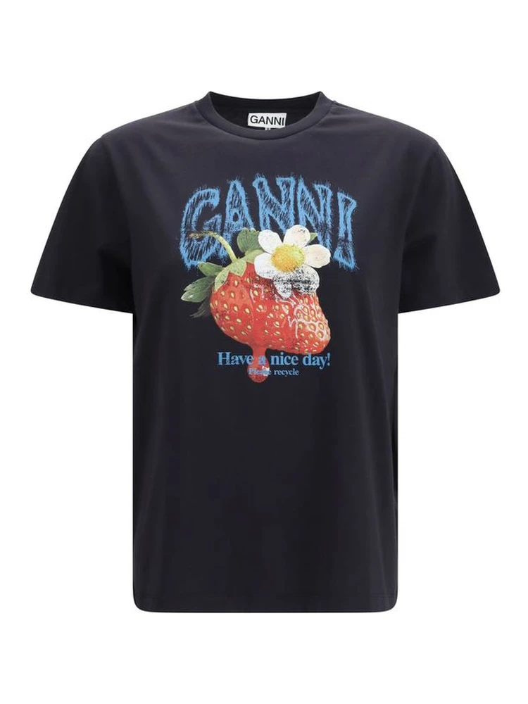 Black Cotton T-Shirt