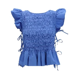 Blue Cotton Blouse