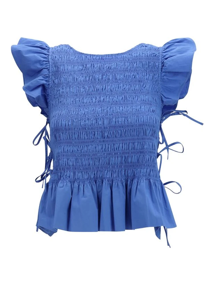 Blue Cotton Blouse