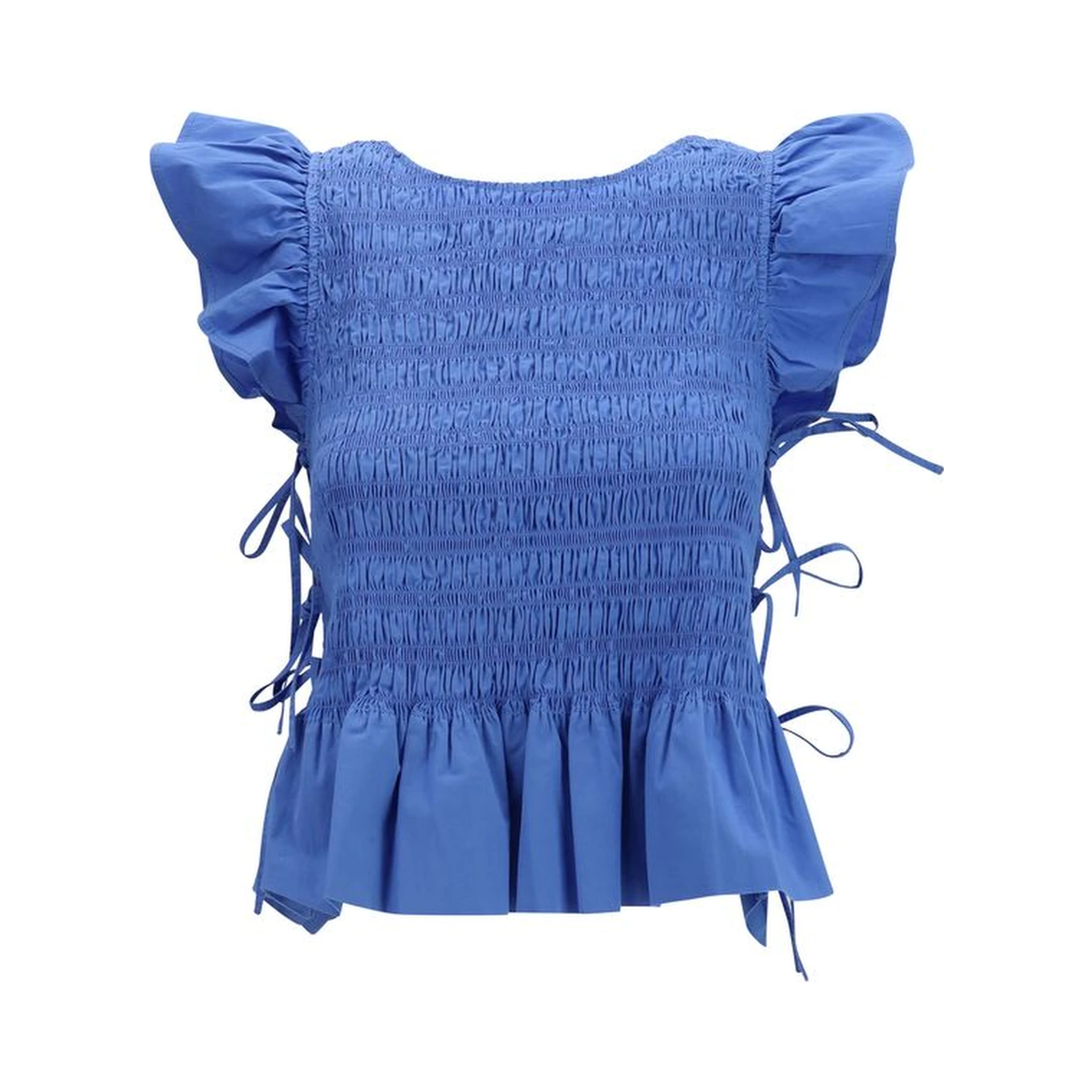 Blue Cotton Blouse