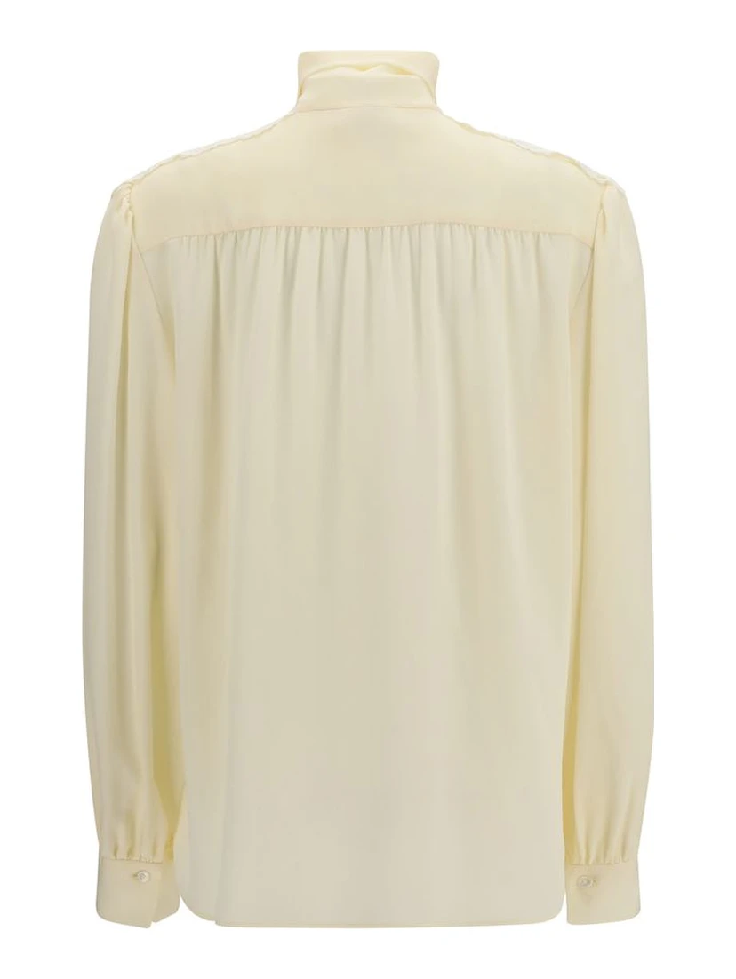 Beige Polyester Blouse