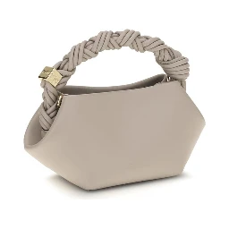 Gray Recycled Leather Handbag