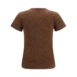 Brown Cotton T-Shirt