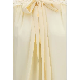 Beige Polyester Blouse