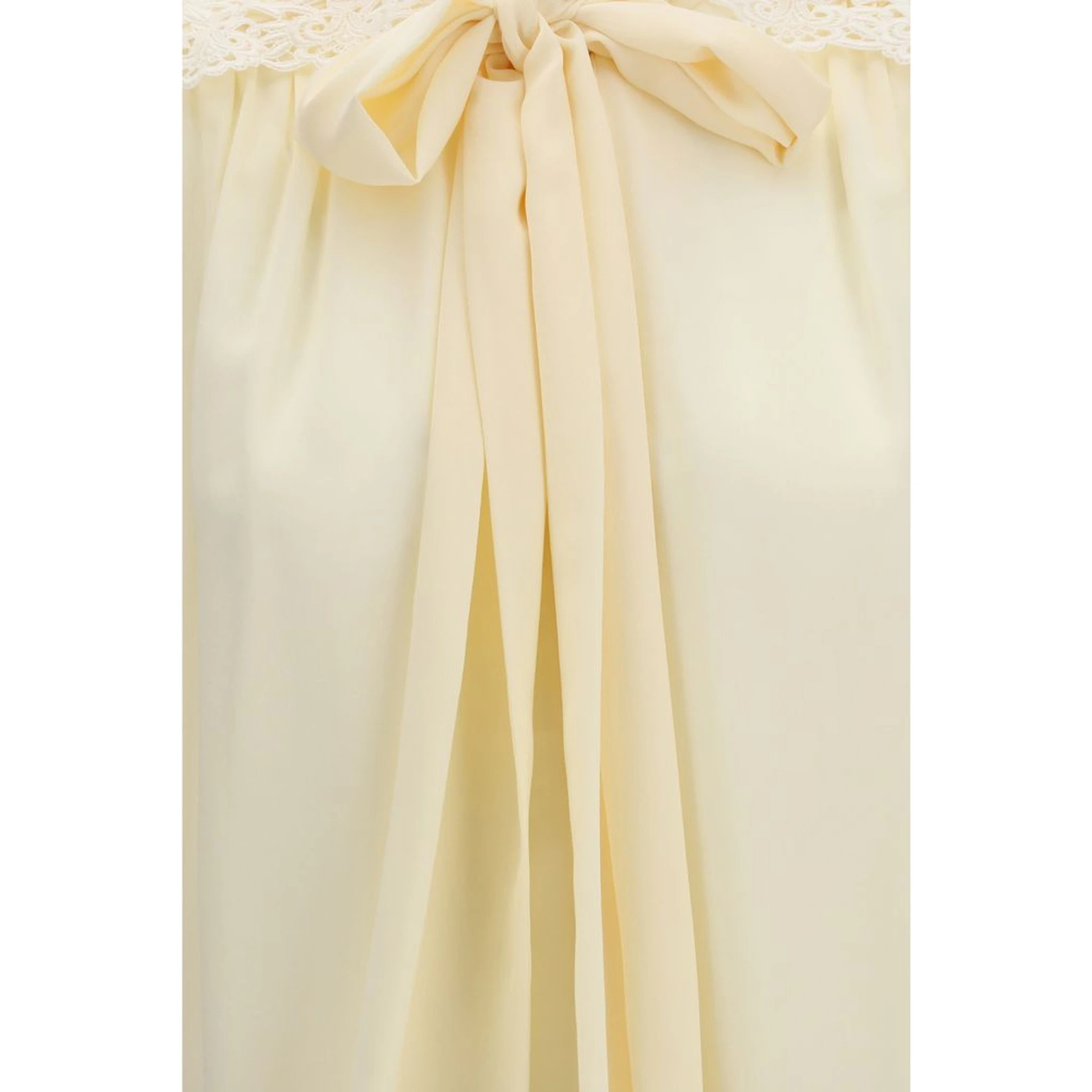 Beige Polyester Blouse