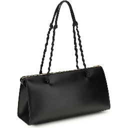 Black Calf Leather Bos Taurus Shoulder Bag