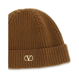 Brown Cashmere Beanie
