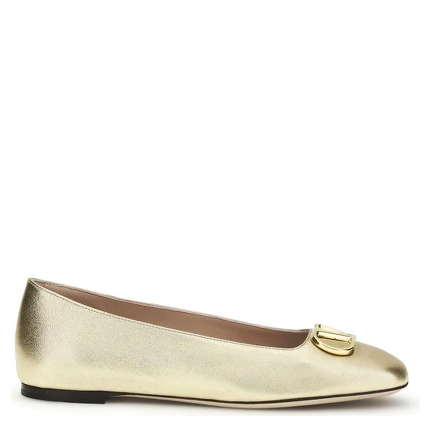 Gold Napa Leather / Calf Bos Taurus Ballet Flats