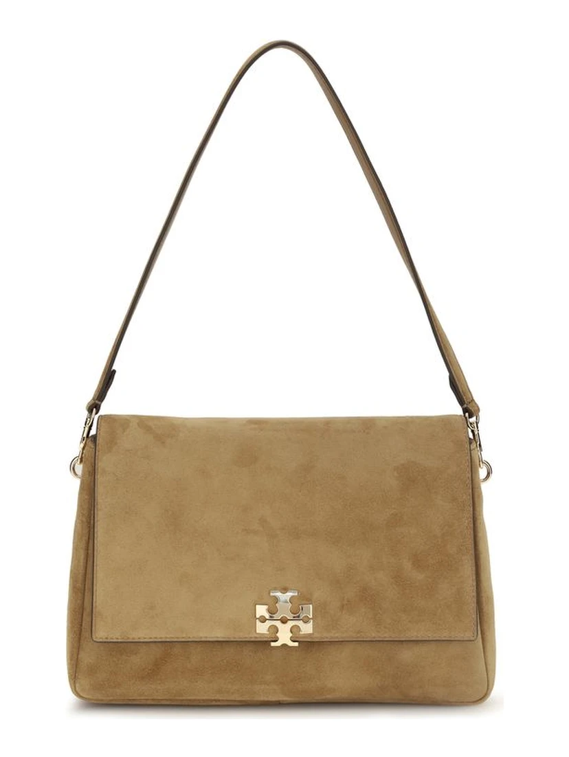 Beige Calf Leather Bos Taurus Shoulder Bag