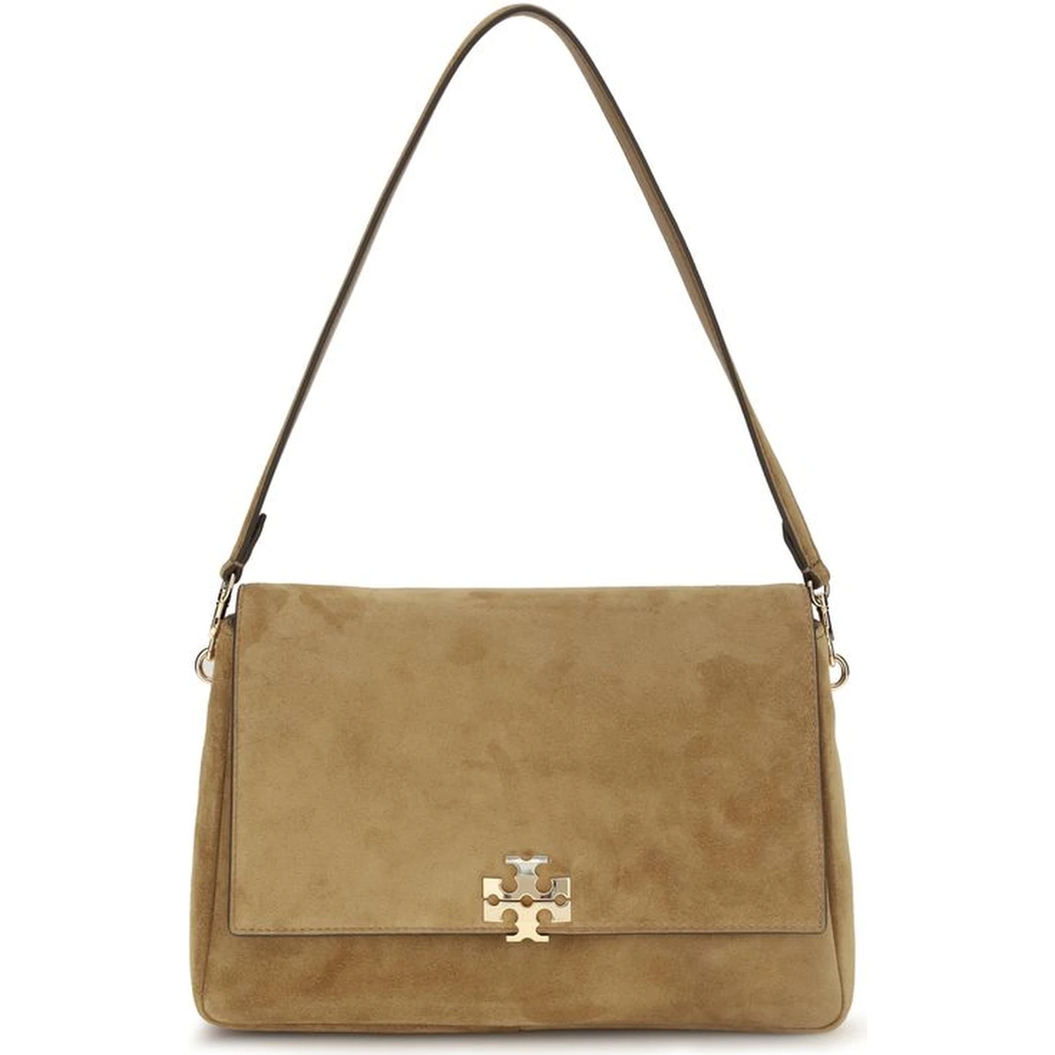 Beige Calf Leather Bos Taurus Shoulder Bag