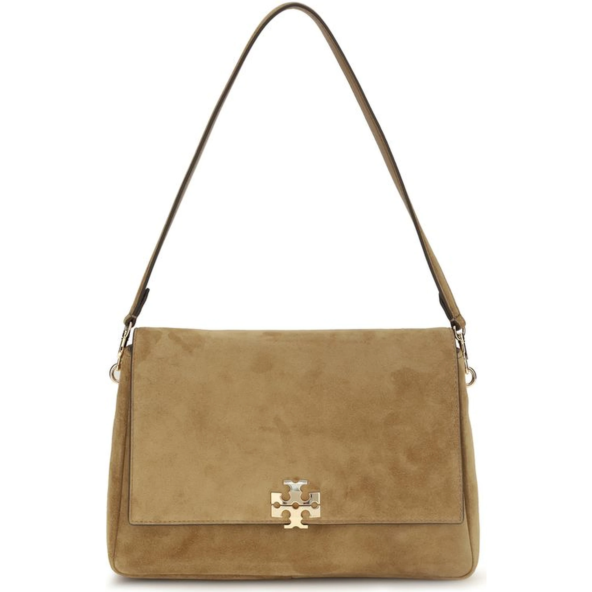 Beige Calf Leather Bos Taurus Shoulder Bag