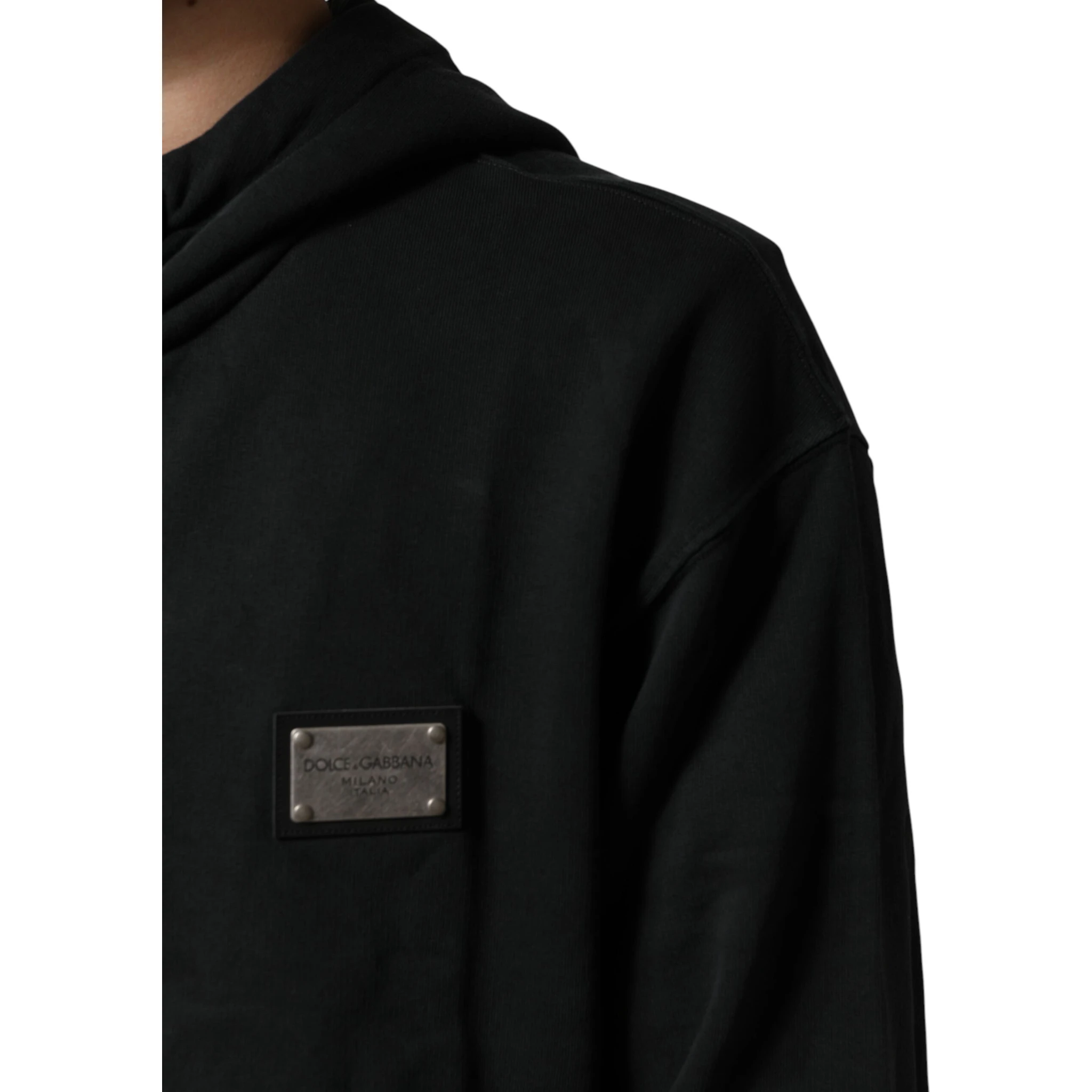 Black Full Zip Hooded Men Sweatshirt Sweater