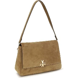 Beige Calf Leather Bos Taurus Shoulder Bag