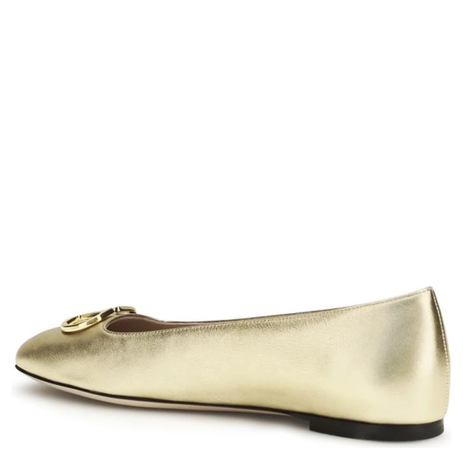 Gold Napa Leather / Calf Bos Taurus Ballet Flats