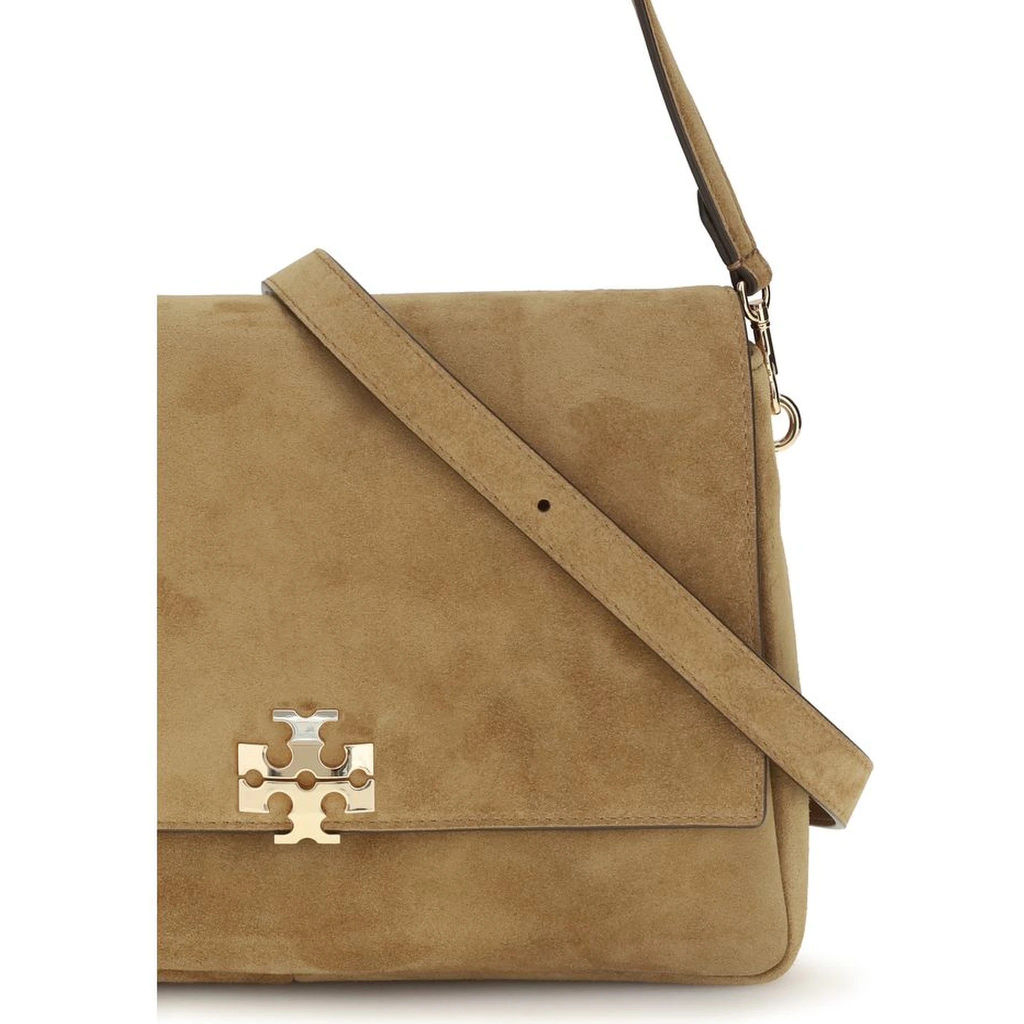 Beige Calf Leather Bos Taurus Shoulder Bag