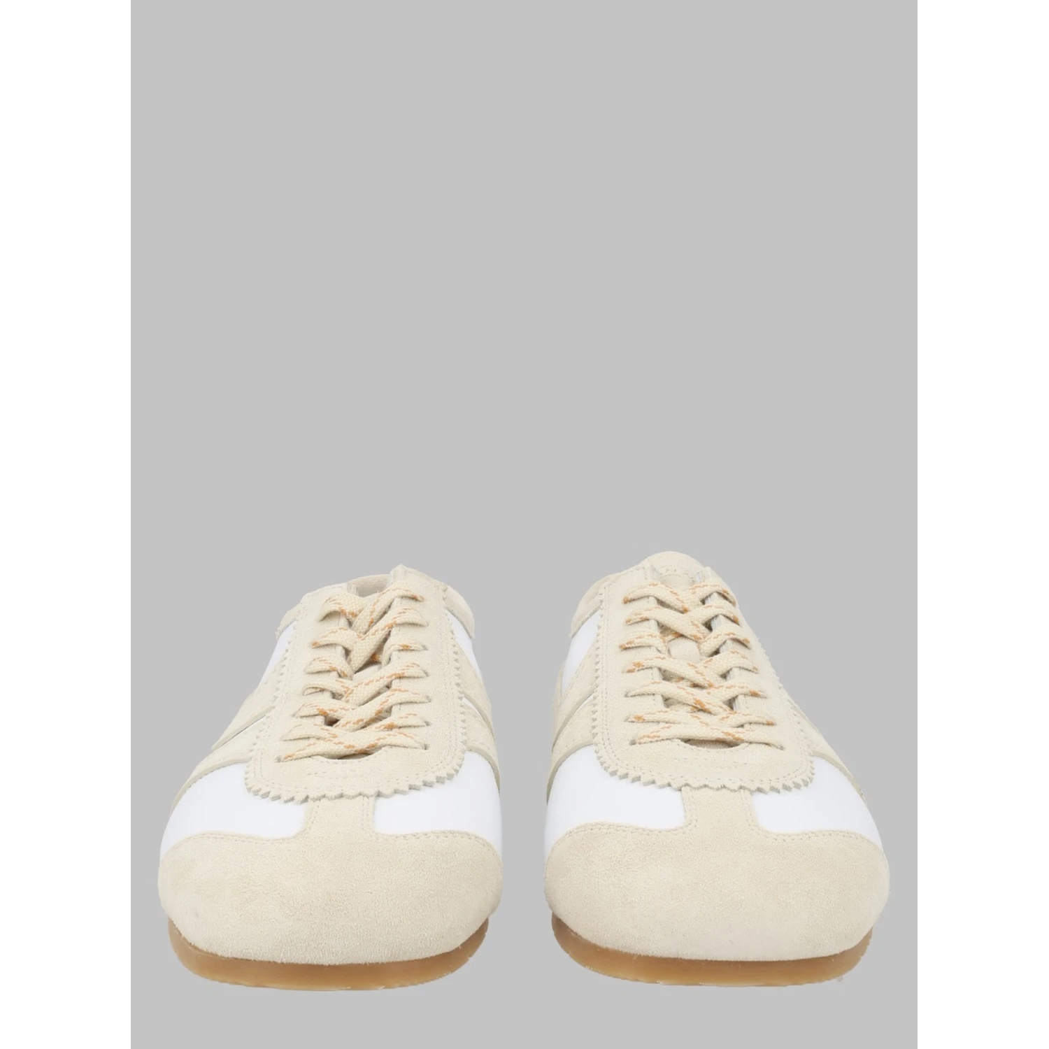 SNEAKER IN PELLE CON DETTAGLI IN SUEDE