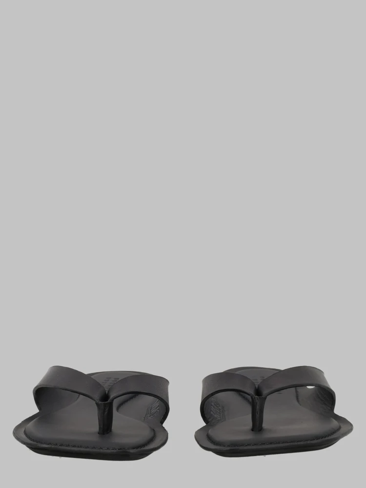SANDALO INFRADITO "ANATOMIC" IN PELLE