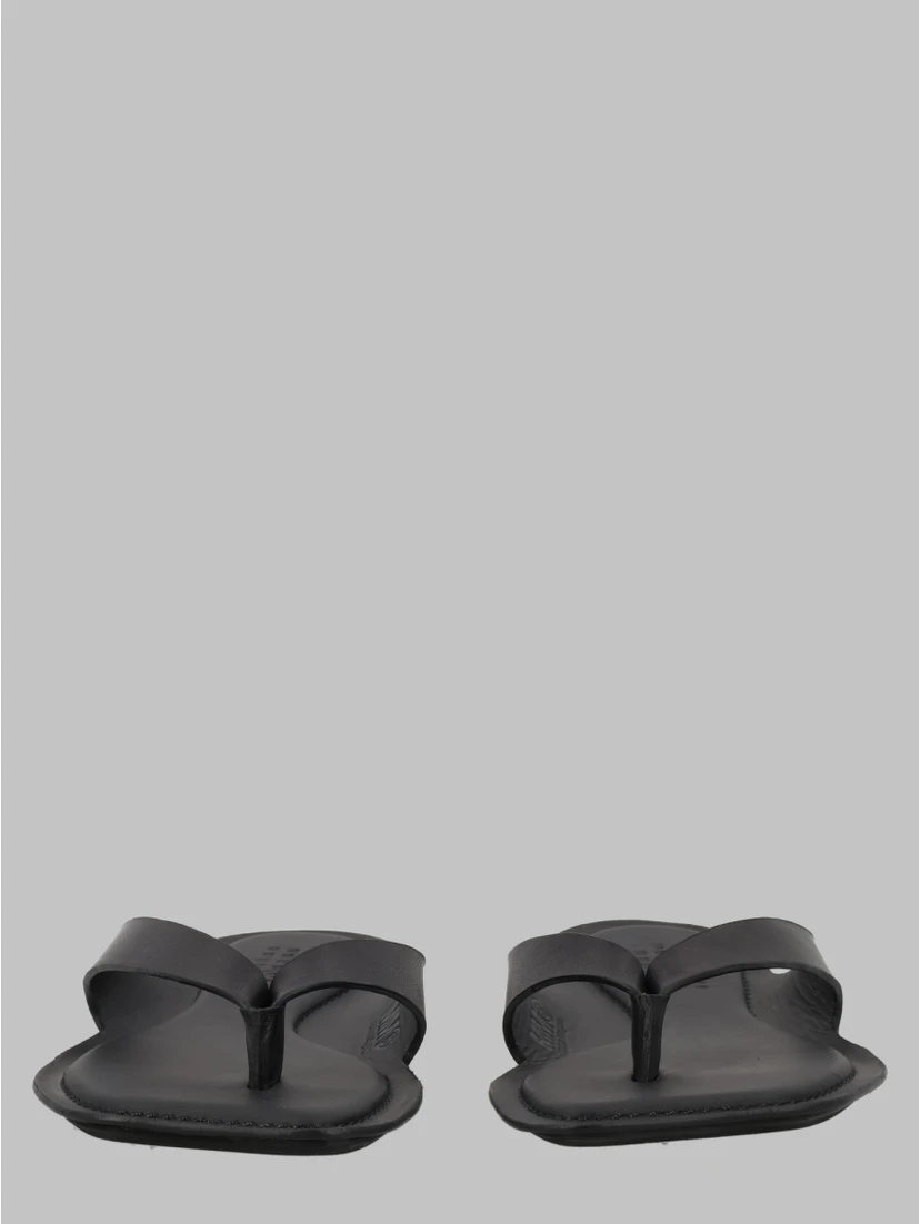 SANDALO INFRADITO "ANATOMIC" IN PELLE