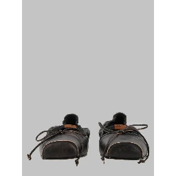 BALLERINA IN PELLE CON PUNTA SQUADRATA