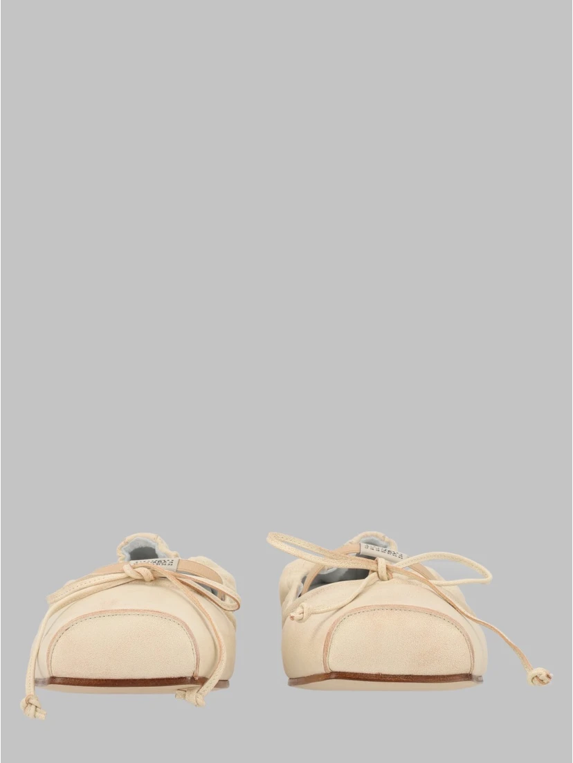 BALLERINA IN PELLE CON PUNTA SQUADRATA