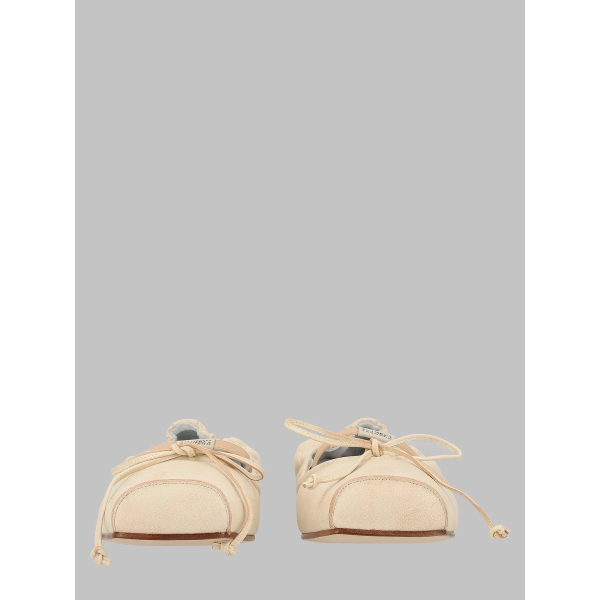 BALLERINA IN PELLE CON PUNTA SQUADRATA
