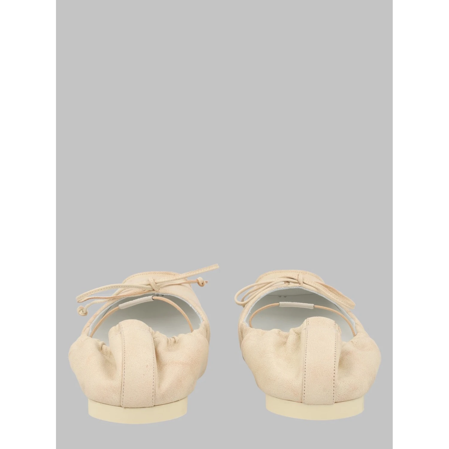 BALLERINA IN PELLE CON PUNTA SQUADRATA