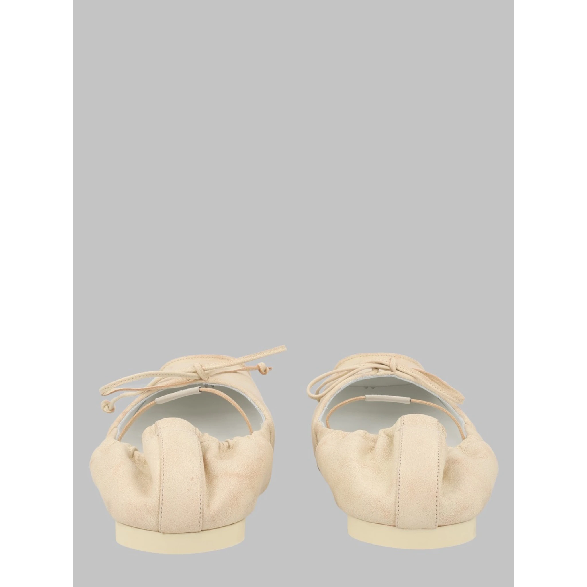 BALLERINA IN PELLE CON PUNTA SQUADRATA