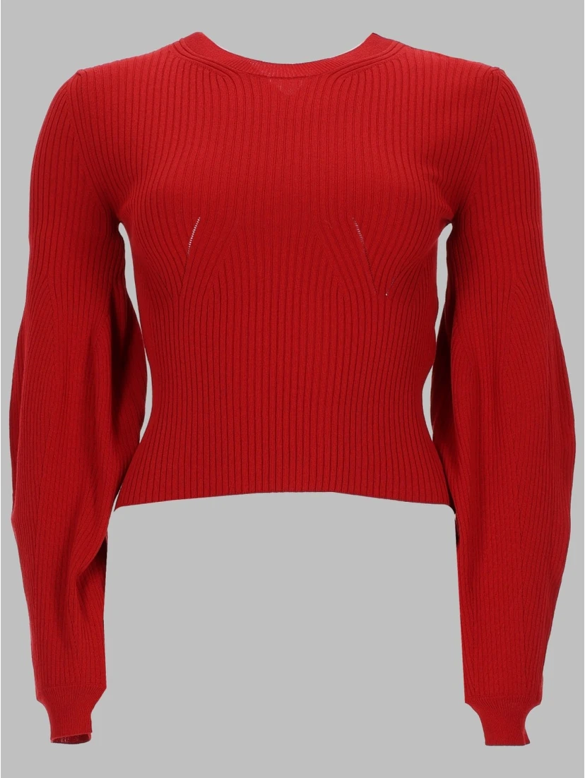 stretch knit jumper