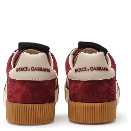 Bordeaux Leather Low Top Sneakers