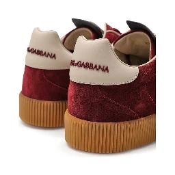 Bordeaux Leather Low Top Sneakers