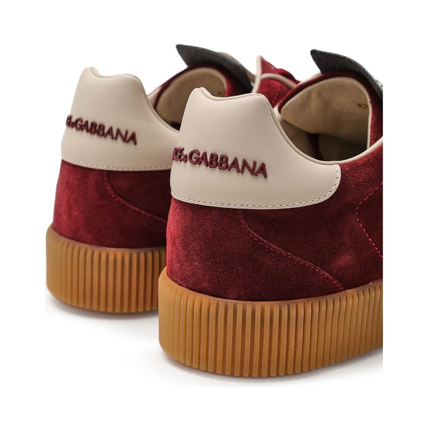 Bordeaux Leather Low Top Sneakers