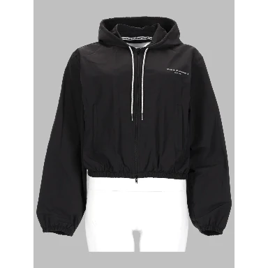 GIACCA CON CAPPUCCIO E LOGO