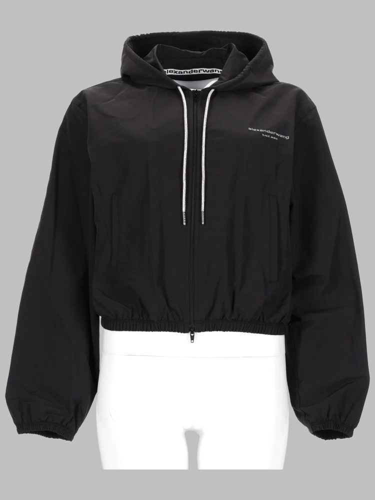 GIACCA CON CAPPUCCIO E LOGO
