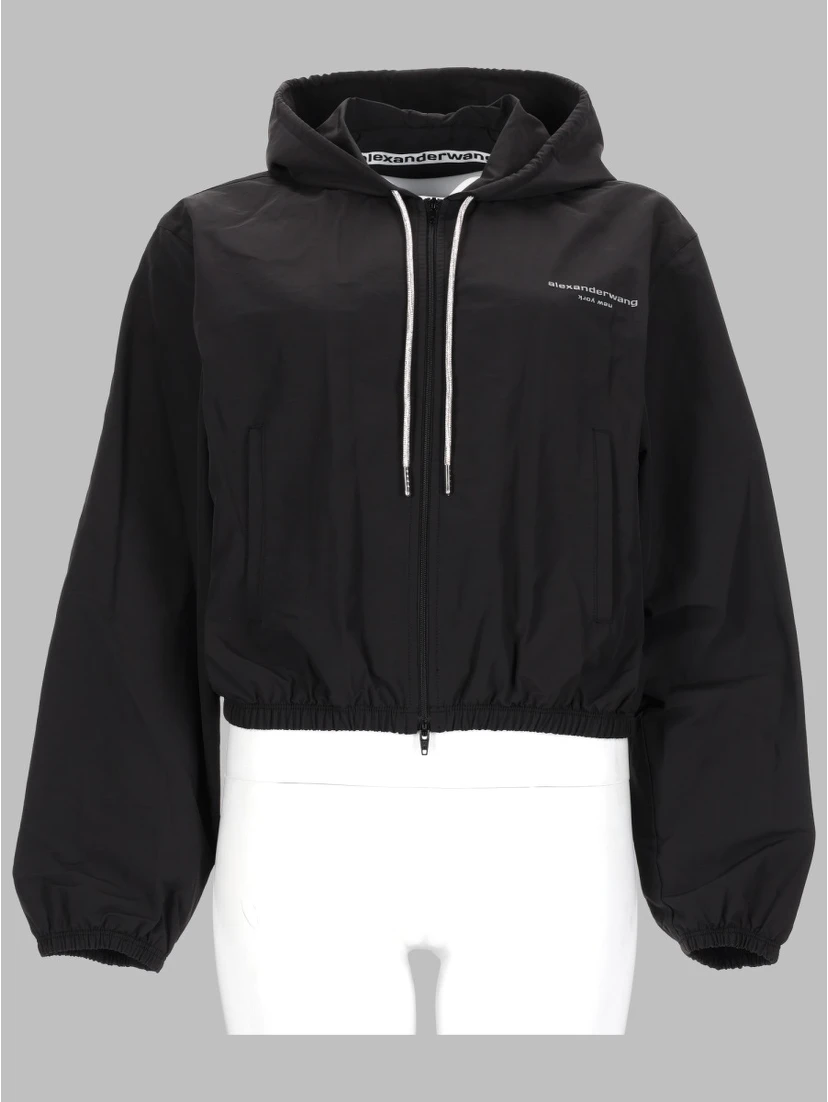 GIACCA CON CAPPUCCIO E LOGO