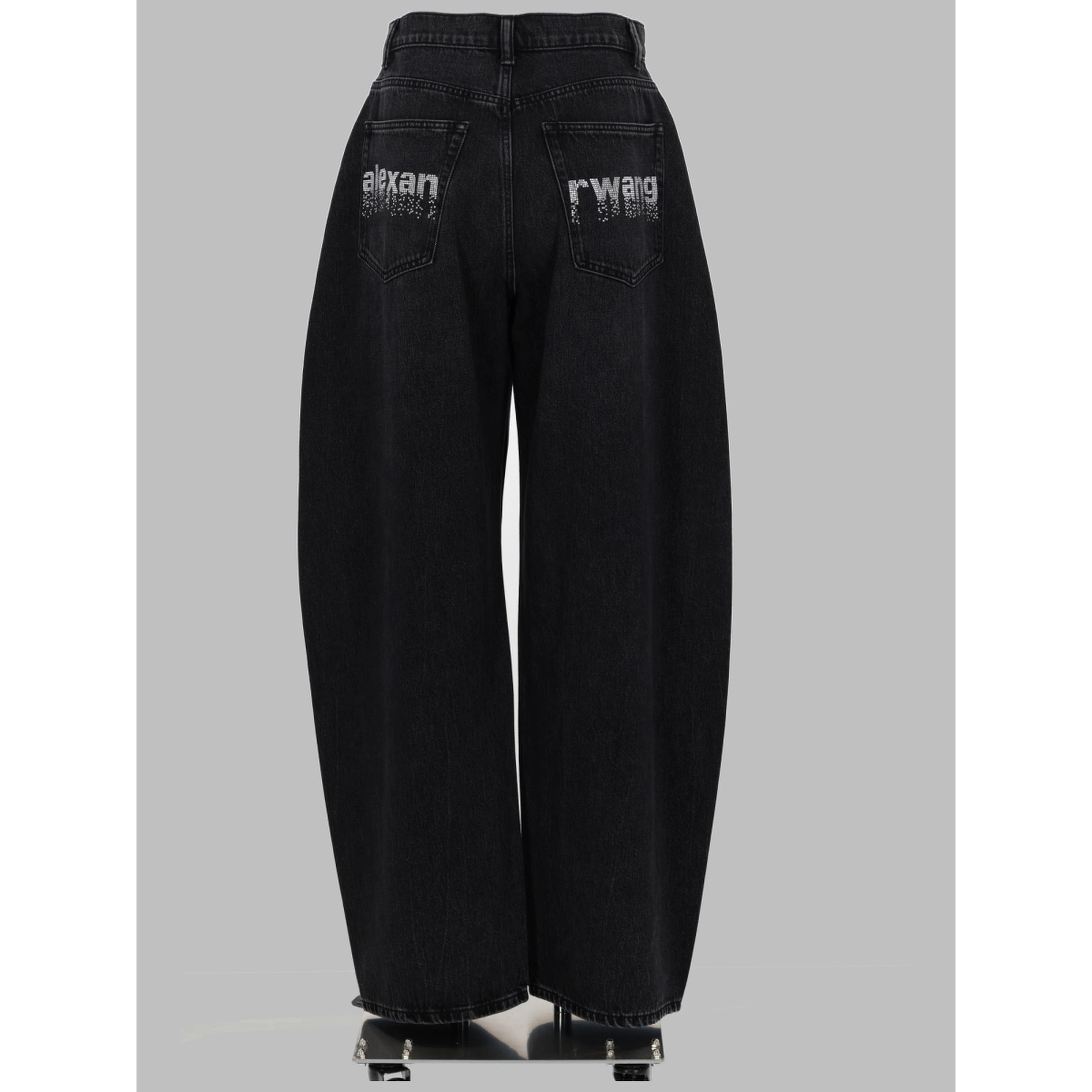 JEANS "BLOW UP" CON LOGO IN STRASS