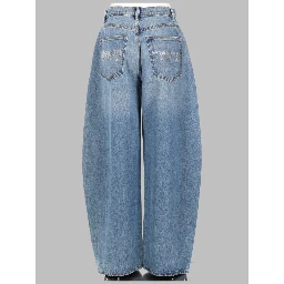 JEANS "BLOW UP" CON LOGO IN STRASS