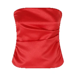 DUCHESSE SATIN BANDEAU TOP