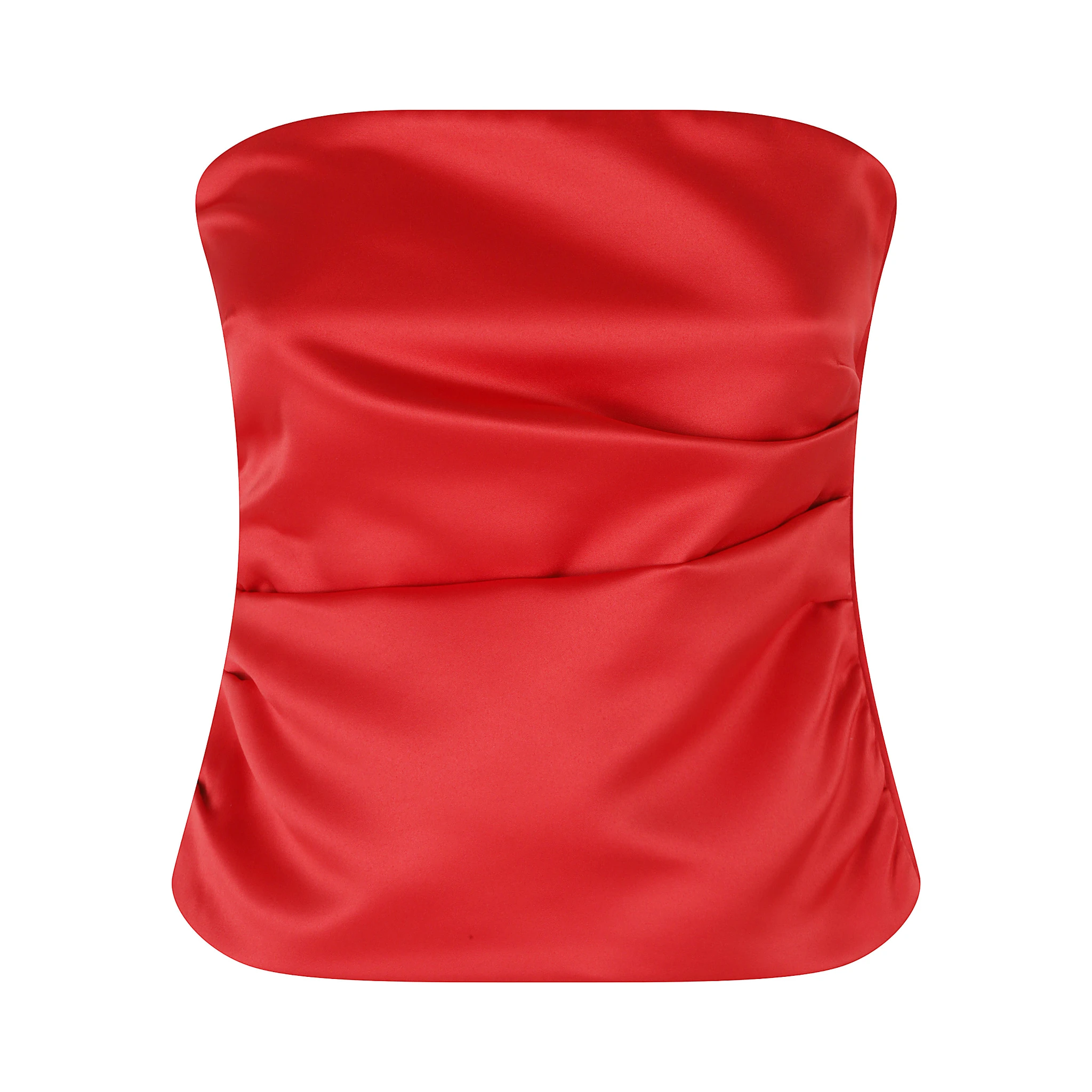 DUCHESSE SATIN BANDEAU TOP