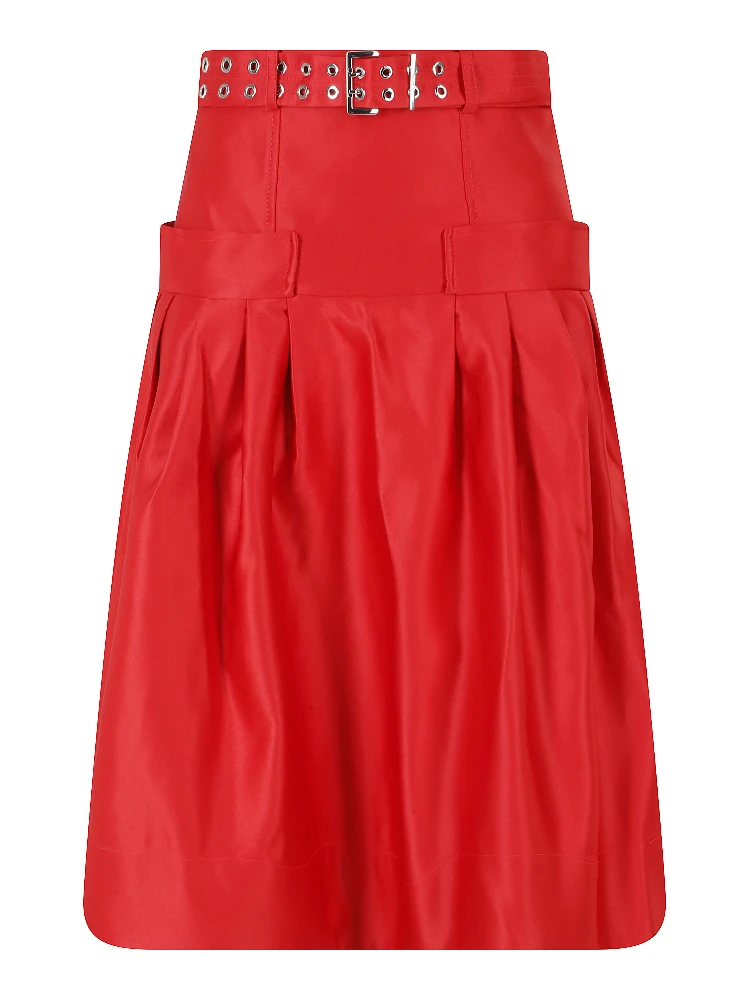 DUCHESSE SATIN KNEE LENGTH SKIRT