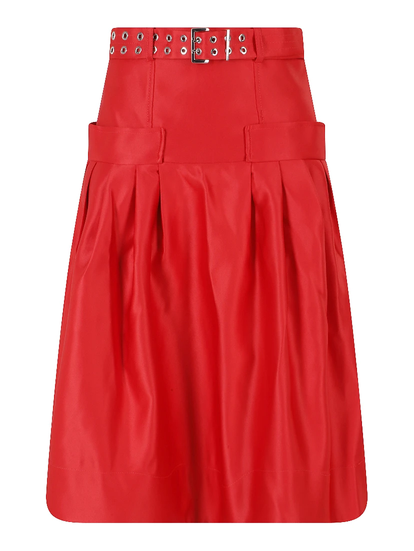 DUCHESSE SATIN KNEE LENGTH SKIRT