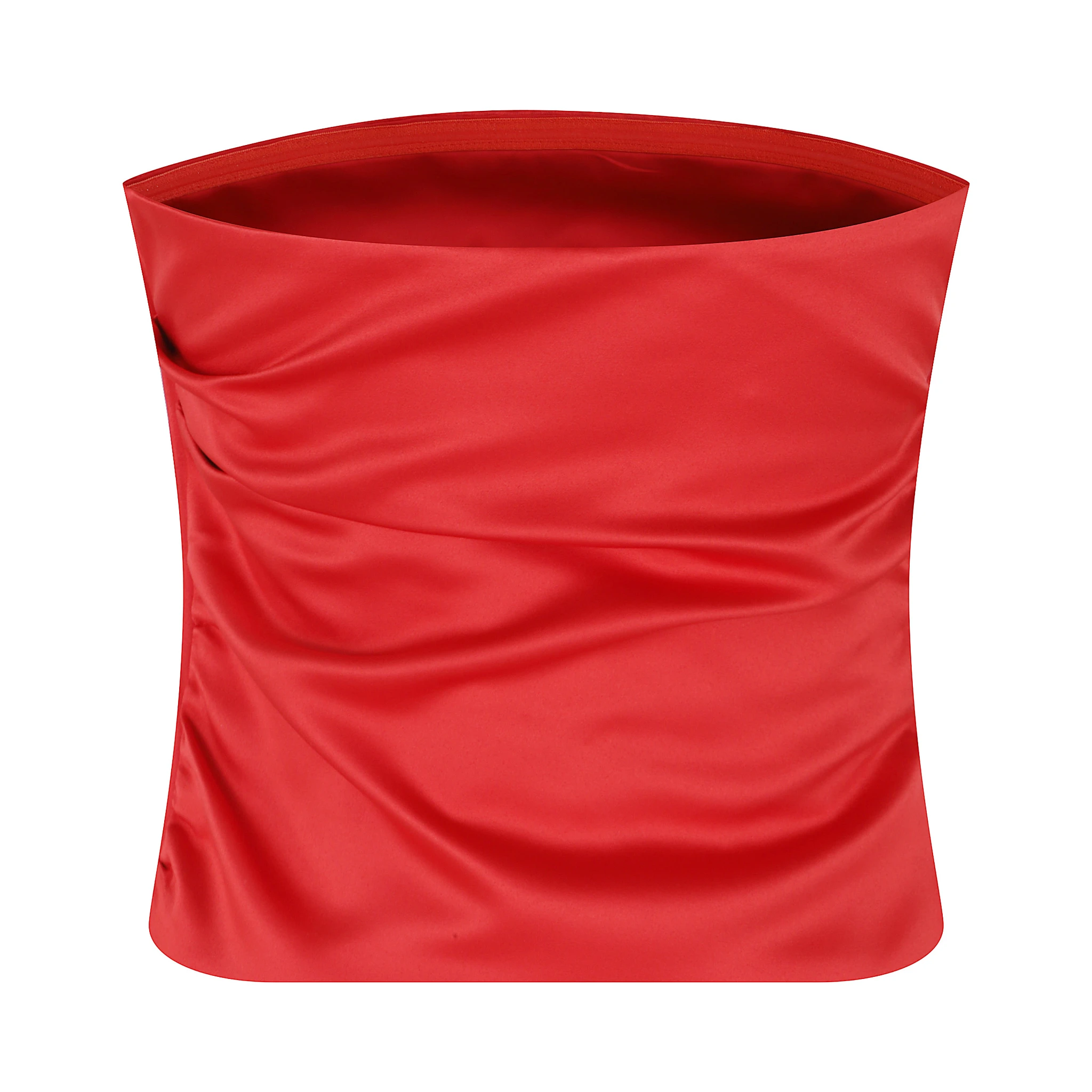 DUCHESSE SATIN BANDEAU TOP