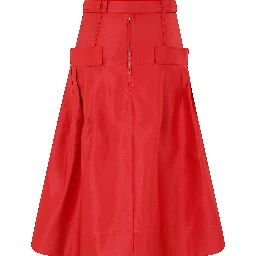 DUCHESSE SATIN KNEE LENGTH SKIRT