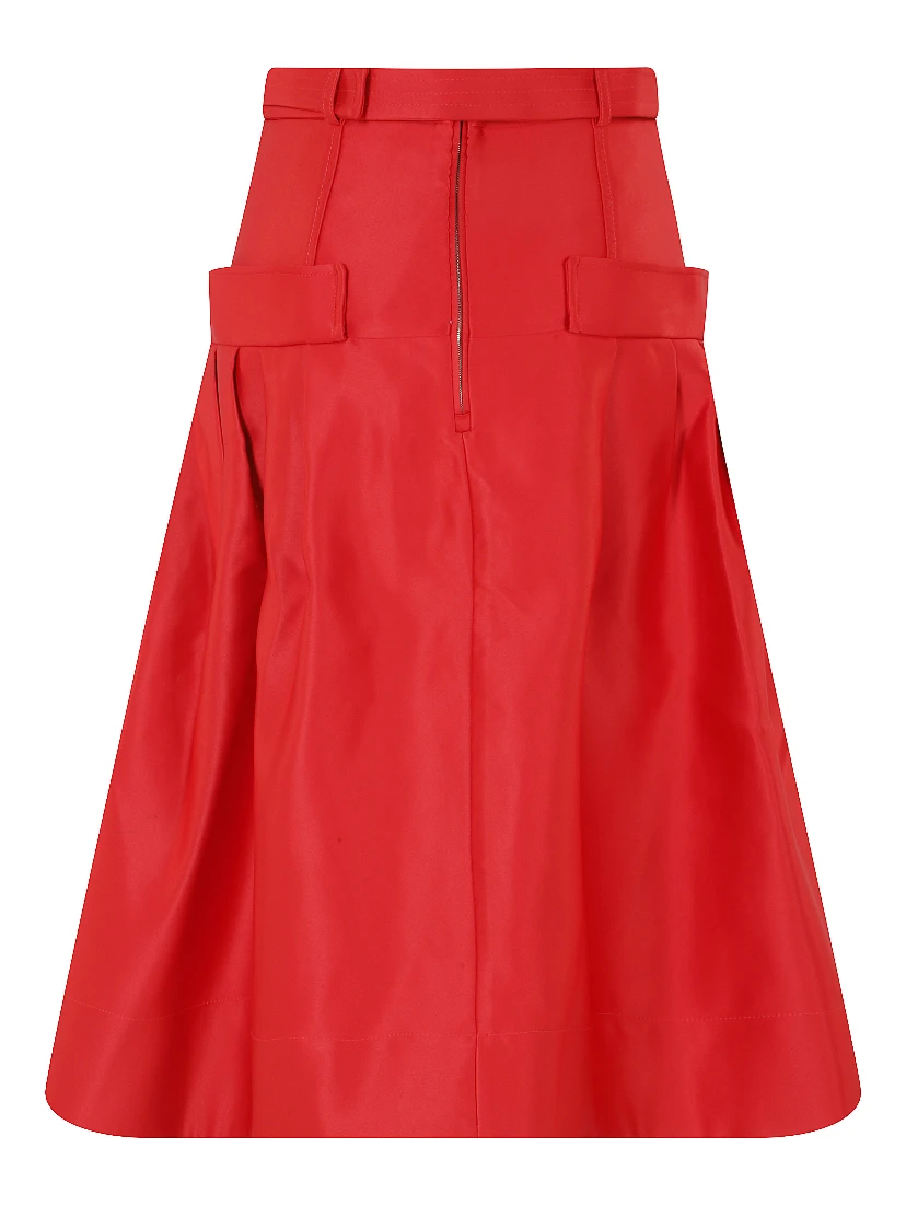 DUCHESSE SATIN KNEE LENGTH SKIRT