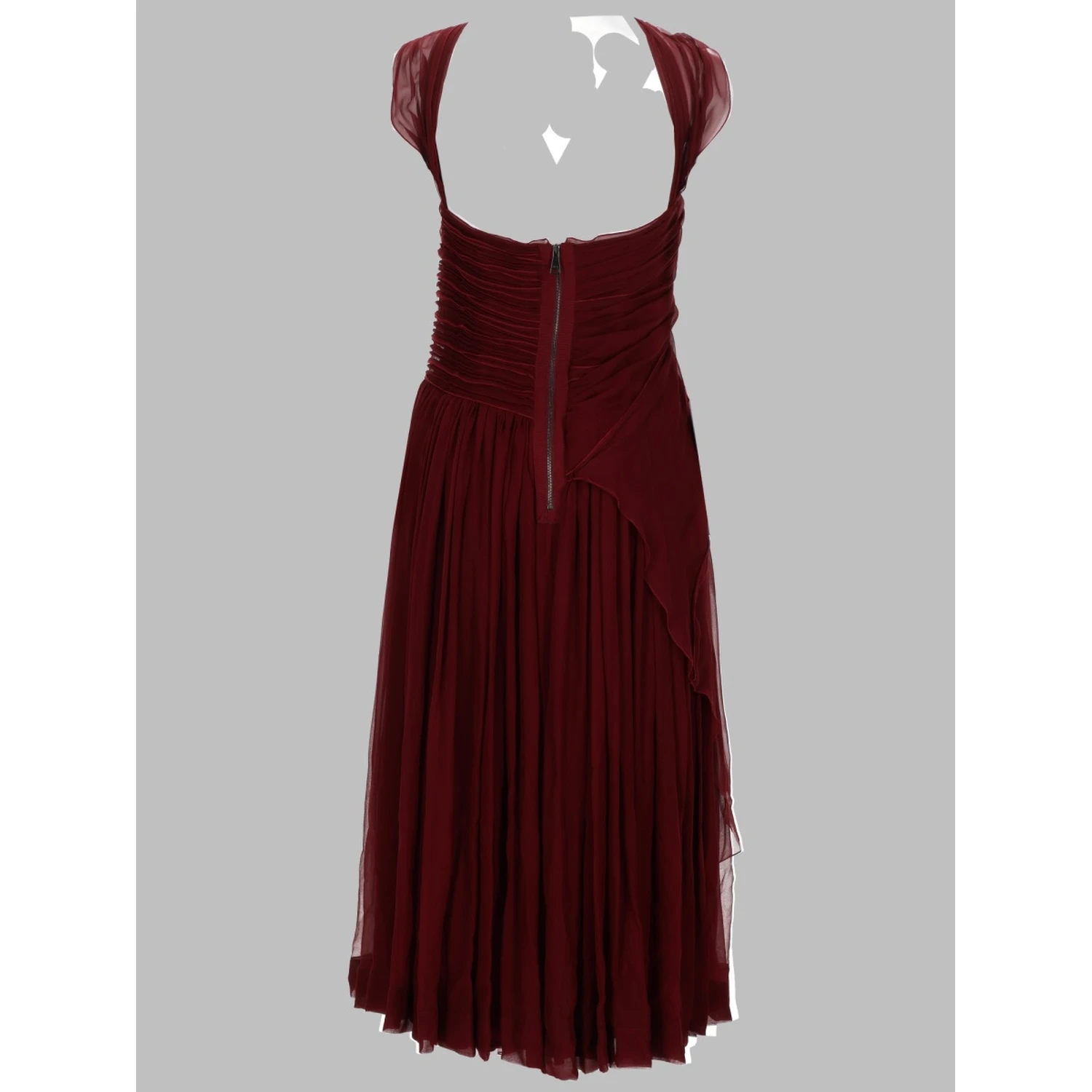 halter strap chiffon dress