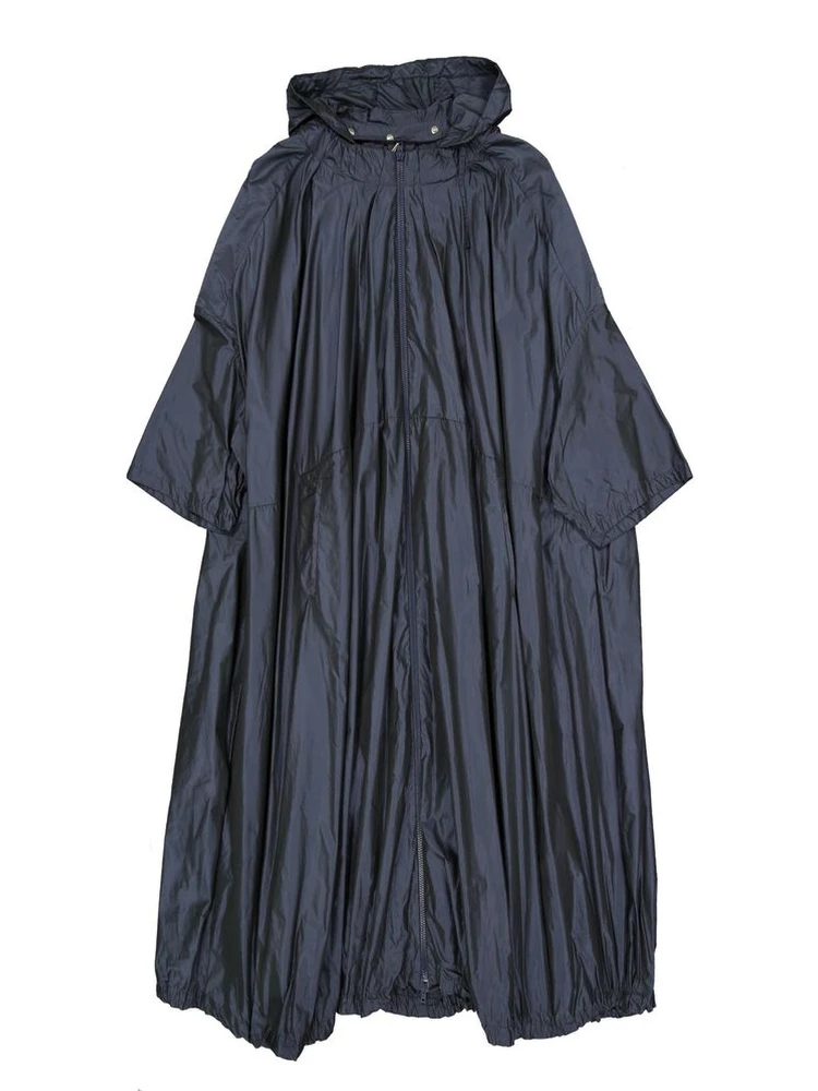 Blue Polyester Coat