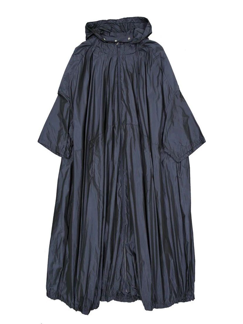 Blue Polyester Coat