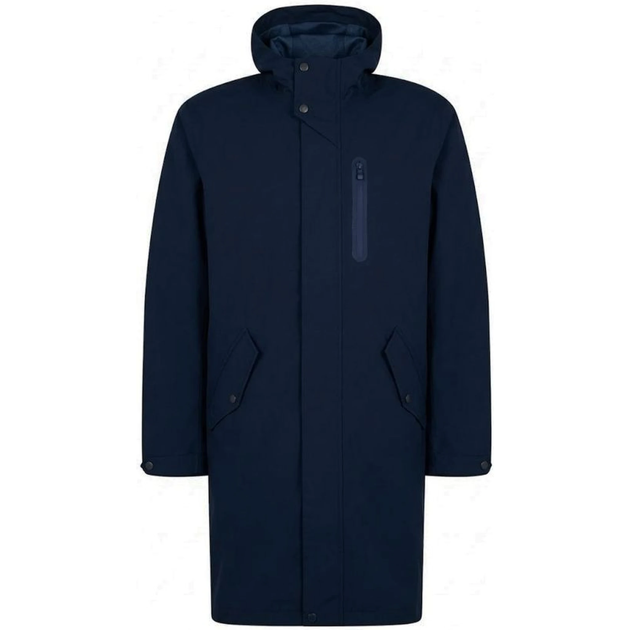 Blue Polyester Coat