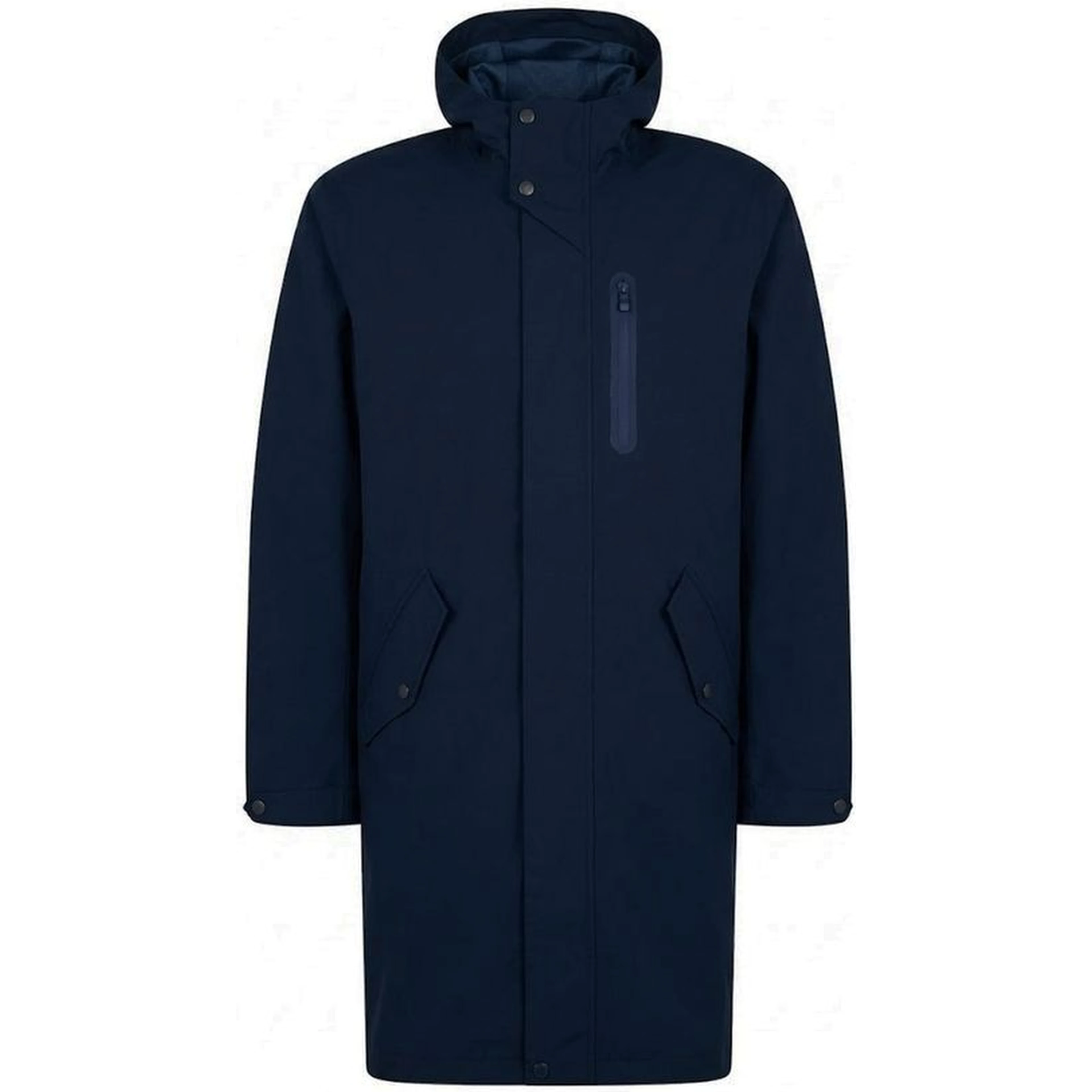 Blue Polyester Coat